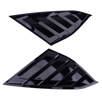 

CITALL 1Pair Glossy Black Rear Side Vent Window Quarter Louver Cover Fit for Honda Accord 2018
