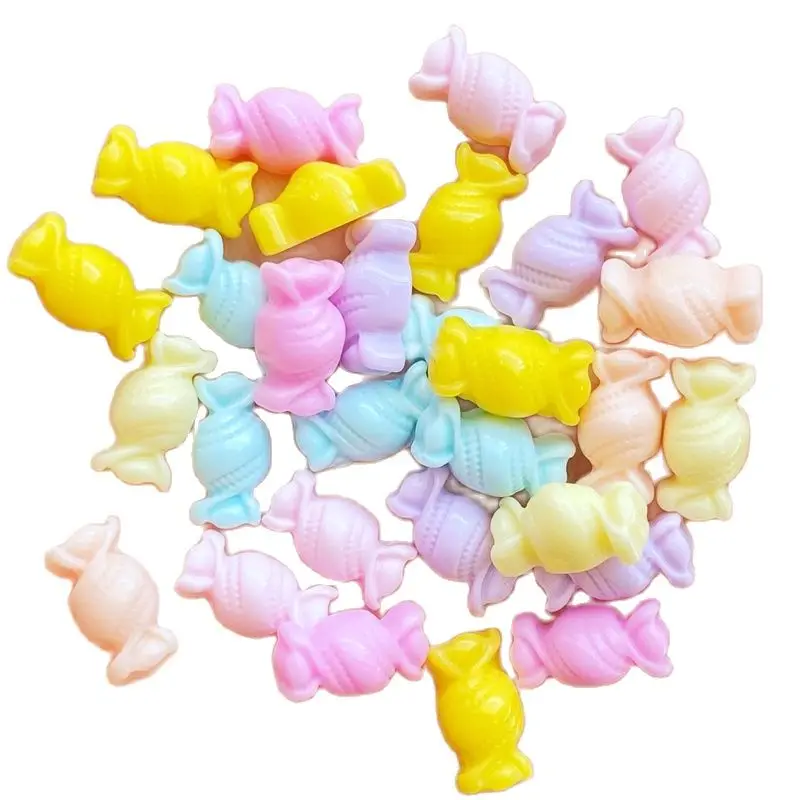 Sunnyclue 80 Pcs 10 Styles Bonbons Résine Cabochon Slime
