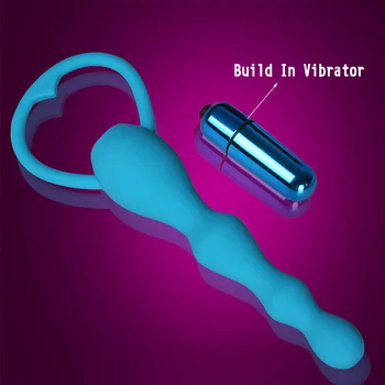 Adults Anal Beads Vibrator For Women Men Sex Game Toys Silicone Smooth Butt Plugs For Couple Gay Prostate Massages Sex Toys 5