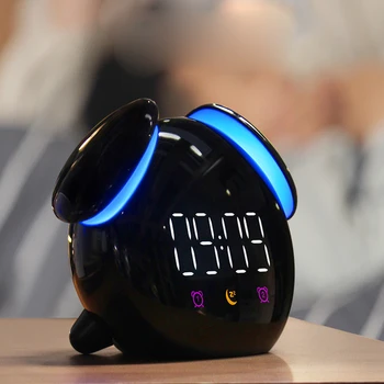 

Touch Sensor Led Clock Light Colourful Night Light Chargeable 2000mAh Night Lamp Children Bedroom Beside Lamp Alarm Nightlight