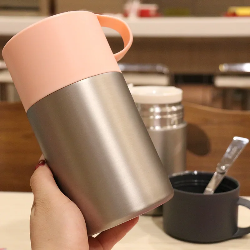 

304 Stainless Steel Stewpot Spacious Smolder Students Vacuum Stew Pot Outdoor Bento Soup Bucket Adult Container Stew Porridge