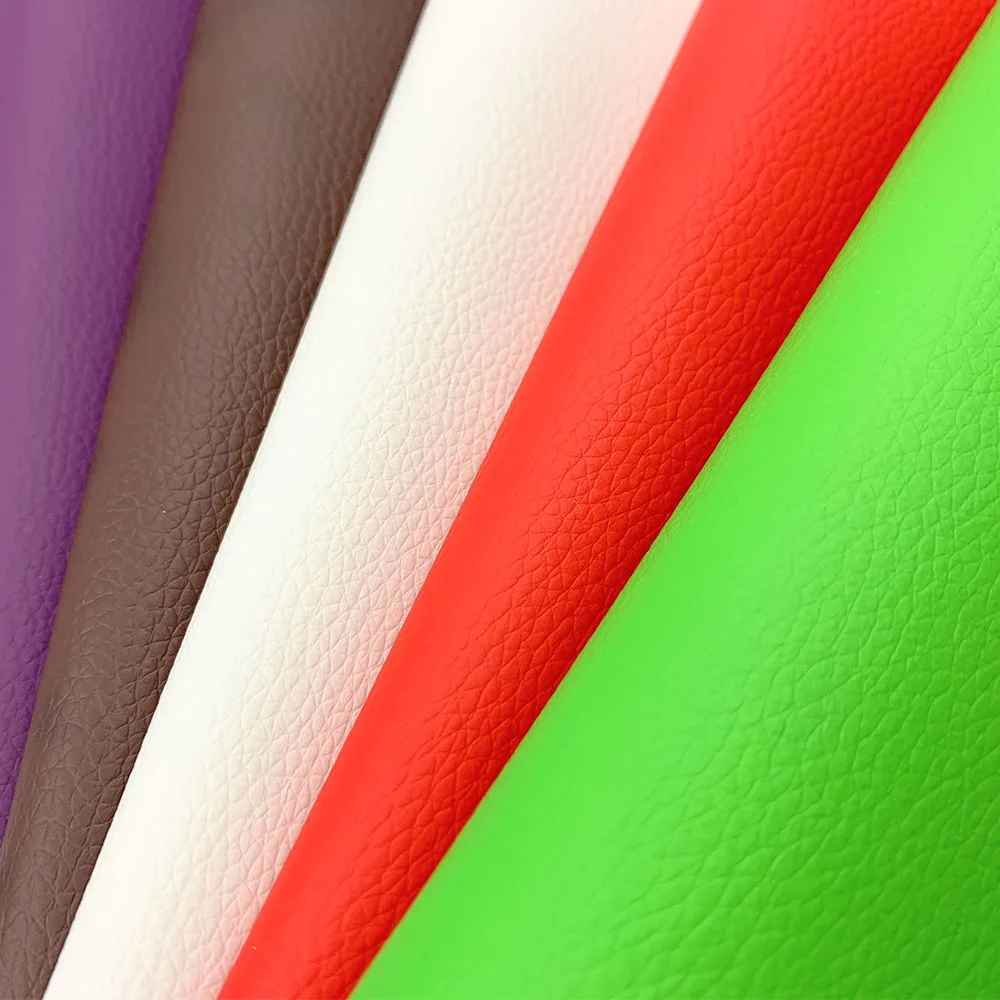 Litchi Faux PU Leathere Fabric Sewing Clothing Bow Bag Sofa Car DIY Earring Making Craft Material Waterproof 50*60cm Big Size leather fabric,suede fabric