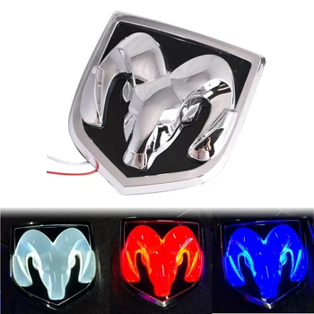 

RAM Head Blue/Red/White LED Light Rear Tailgate Emblem for Ram 1500 2500 3500