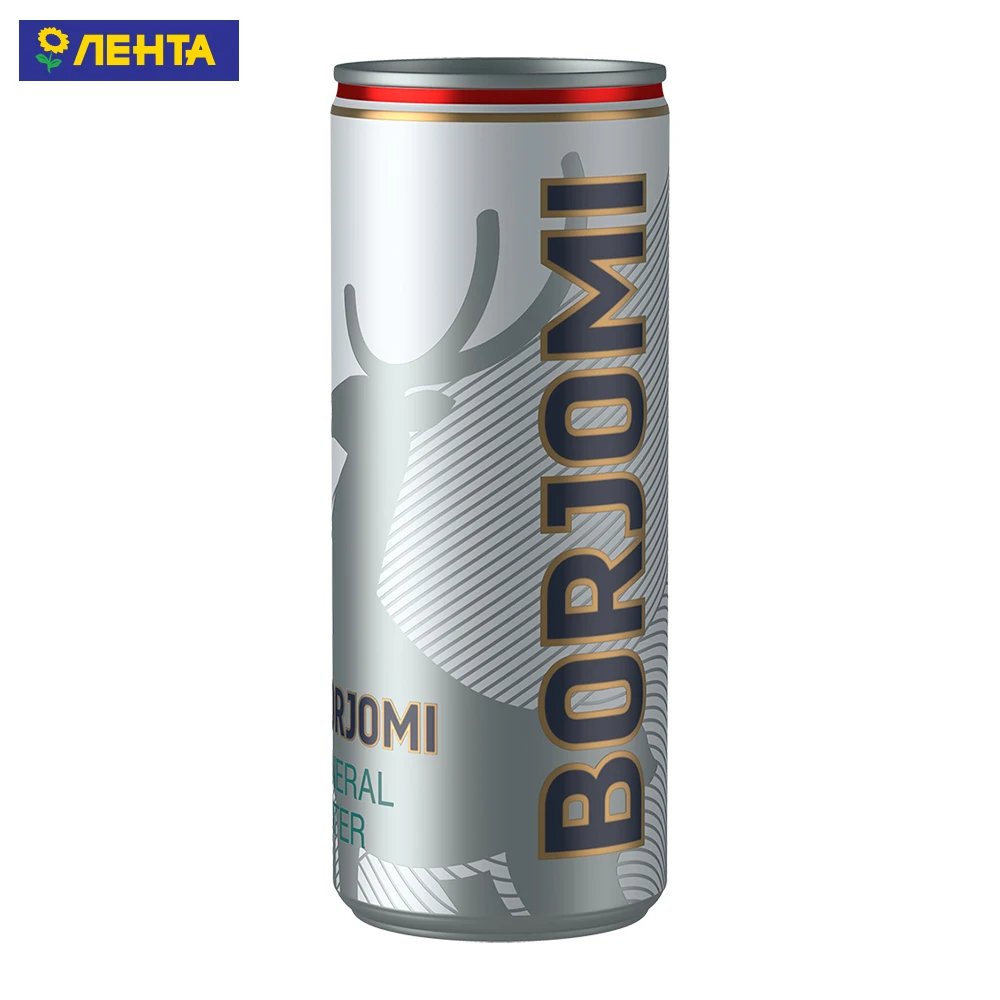 Вода минеральная borjomi газированная жб 0.33л (4860019001810)