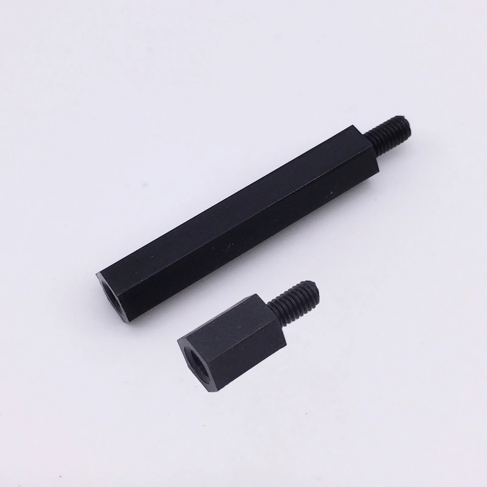 Wkooa M3 Spacers PCB Standoff Hex Nylon Black Screw Nut Male to Female Plastic Parts
