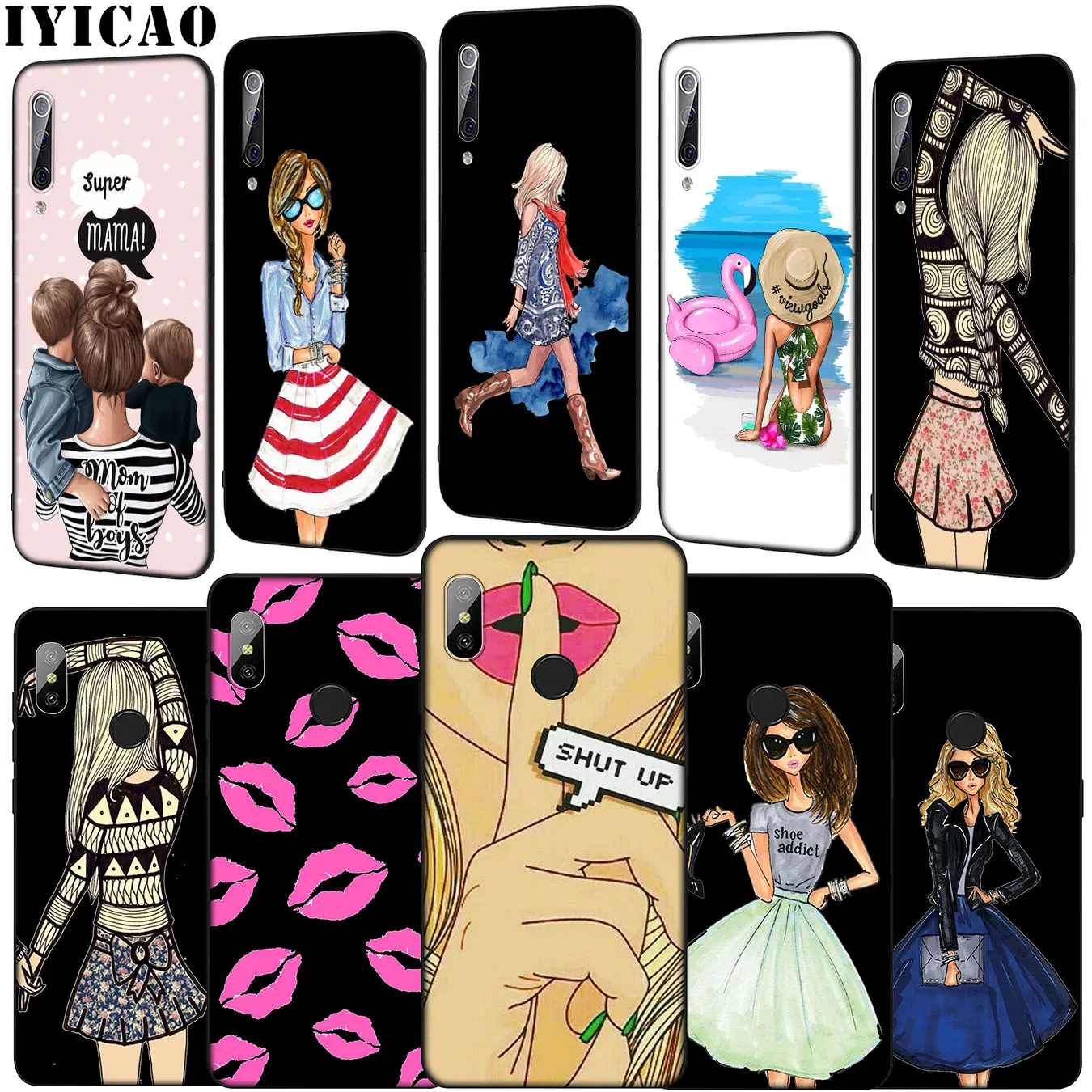 Best Friend Shopping girl Soft Phone Case for Xiaomi Mi 10 9 9T A3 Pro CC9 CC9E 8 SE A2 Lite A1 6 pocophone f1 Mi10 |
