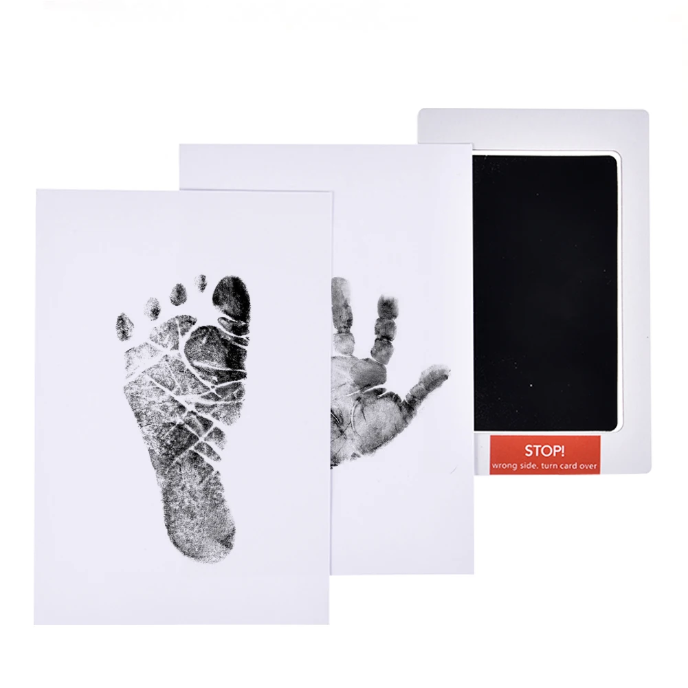 Baby Footprints Handprint Ink Pads Safe Non toxic Ink Pads Kits For
