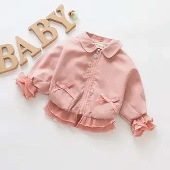 

0-7Y Newborn Baby Girl Kid Outerwear Zipper Autumn Winter Jackets Clothes Top