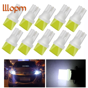 

10Pcs 12V T10 COB White Car LED Light Auto Interior Width/Wedge/Trunk/Reading/Door Light Small Light-emitting Diode Lamp Bulb