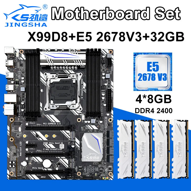 X99D8-motherboard-LGA2011-3-motherboard-set-with-Xeon-E5-2678-V3-CPU-2-5G-and-DDR4