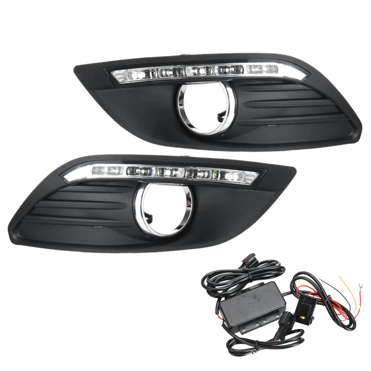 Автомобильные светодиодные дневные ходовые огни для Ford Focus 2 mk2 2008 2009 2010 2011