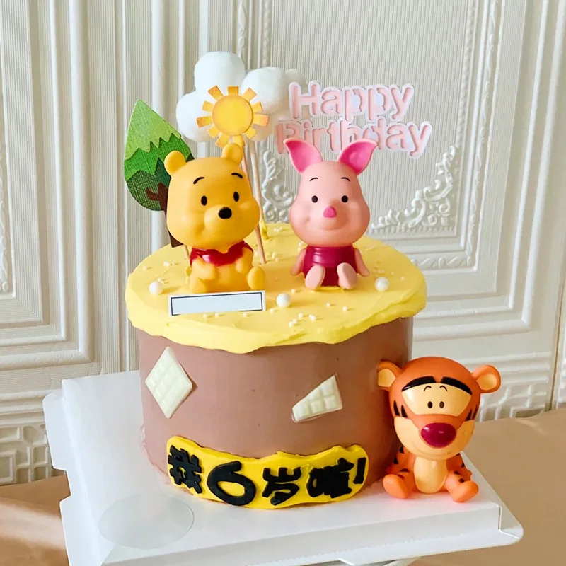 Disney Winnie the Pooh Cake topper accessorie Happy Birthday Cake Topper  Decoration for Party Supplies Boy Girl Baking Love Gift - AliExpress