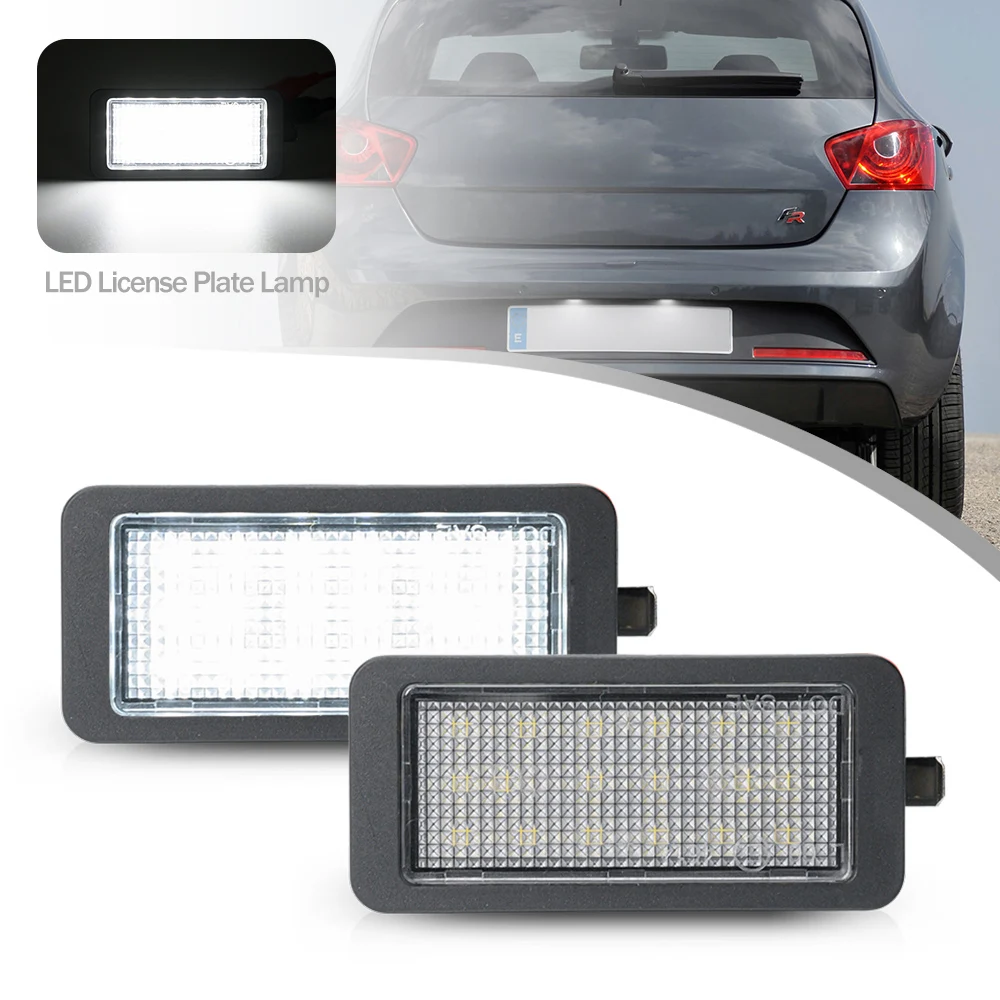 

2 шт. для Seat Ibiza IV 6J/6P Хэтчбек 2009 2010 2011 2012 13-16 Canbus без ошибок светодиодный номерной знак задний фонарь