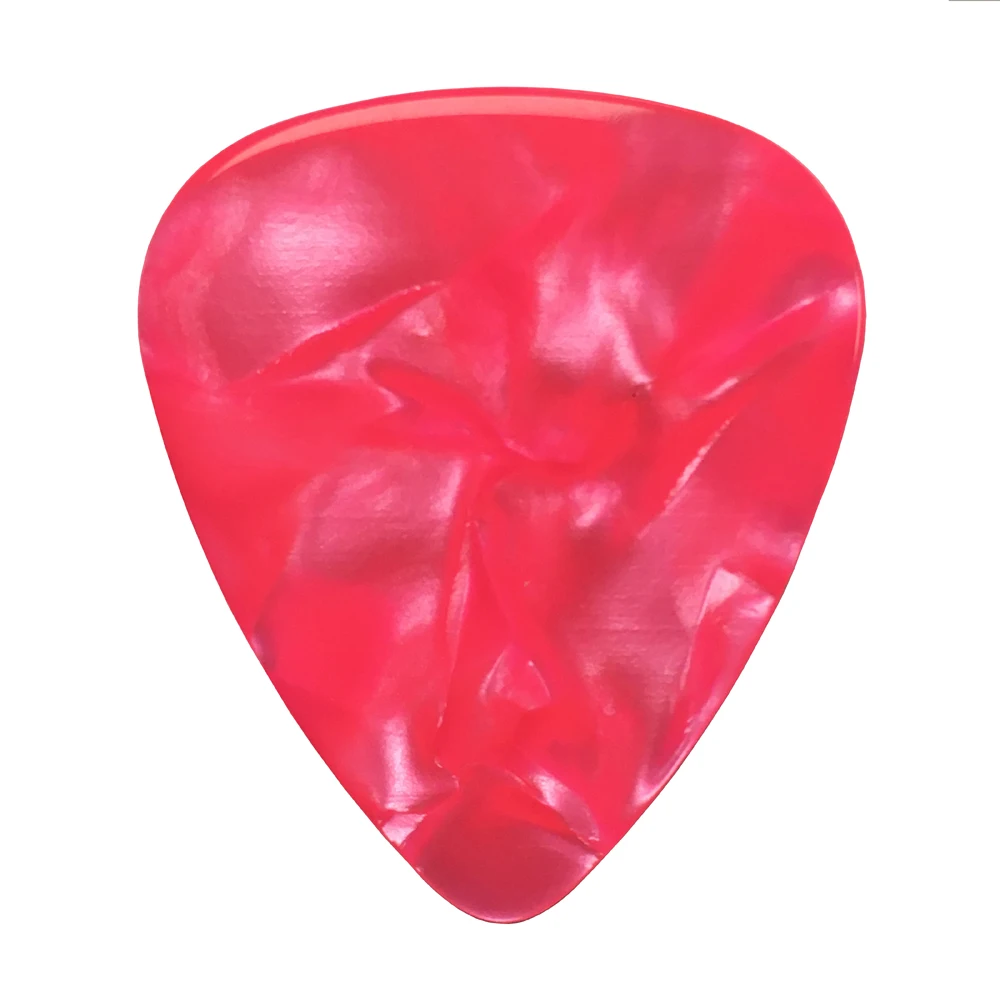 

Lots of 100pcs Pink Pearl Medium 0.71mm Celluloid Guitar Picks Plectrums