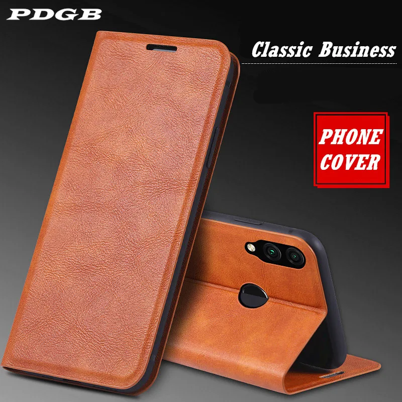PDGB кожаный бумажник чехол для huawei P20 P30 Honor 9 10 Lite 20 Pro V20 20i 8C 8X 9X Y9 2019 магнит книжка мягкий чехол|Бамперы| |