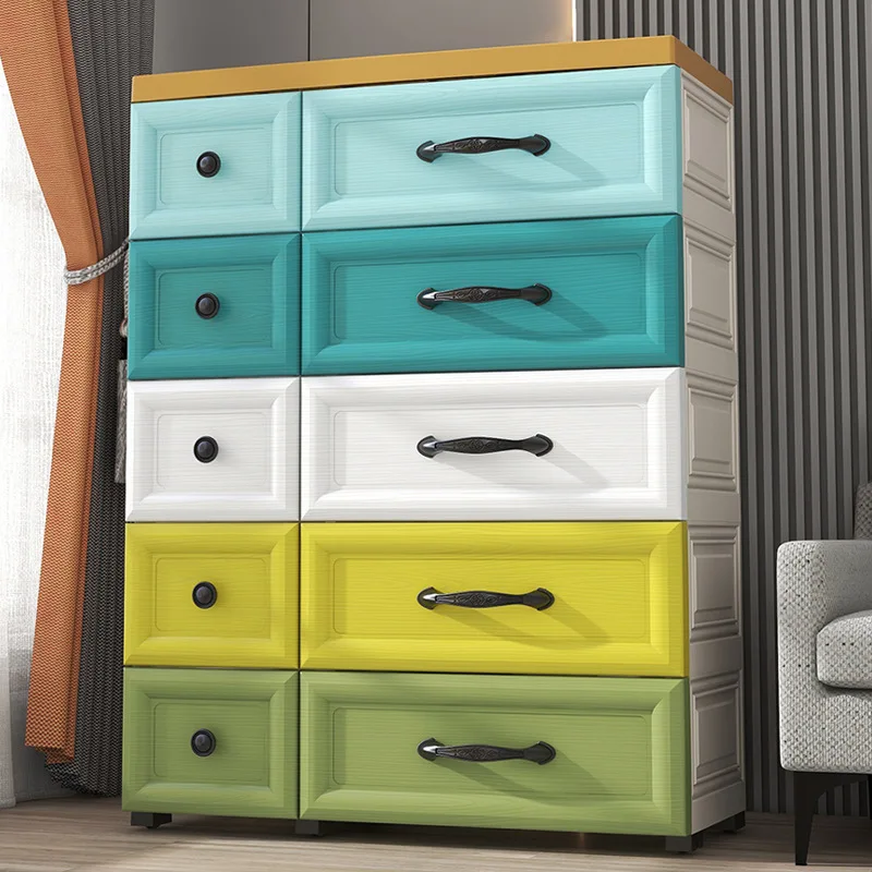 レコメンドセール プラスチック製引き出し収納キャビネット 赤ちゃん用ワードローブ 収納キャビネット 多層 5段 21 大特価放出 Elitetech Group Com