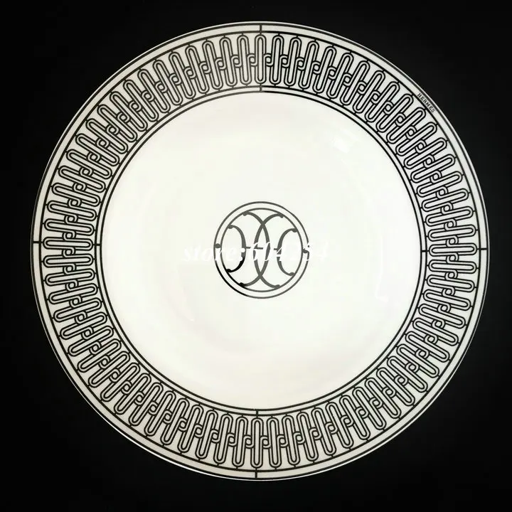 Бытовая керамика посуда фарфоровые блюда миска блюдо для свадьбы подарок - Цвет: 10 inch palte
