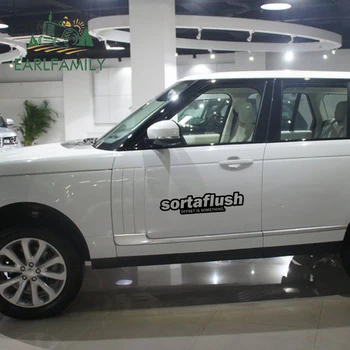 

EARLFAMILY 58cm x 12.4cm SORTAFLUSH Sticker Decal Vinyl JDM Euro Drift Lowered illest Fatlace Waterproof Big Car Stickers