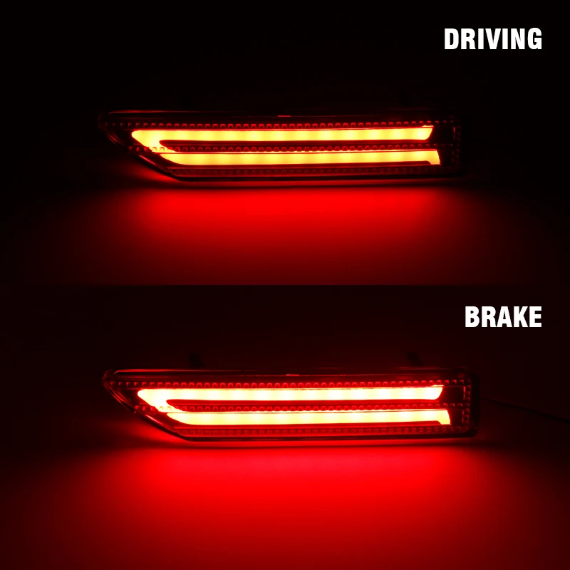 2Pcs For Honda CRV CR-V 2007 2008 2009 Led Rear Bumper Reflector Lights Fog Lamp Brake Taillight Light