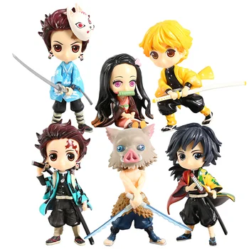 

Q Posket Demon Slayer Kamado Tanjirou / Nezuko / Agatsuma Zenitsu / Hashibira Inosuke / Giyuu Tomioka PVC Figure Model Toys