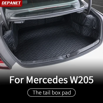 

Leather trunkmat For Mercedes w205 amg coupe two doors / interior trim c63 mercedes c class accessories w205 Mercedes amg coupe