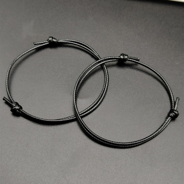 Fashion Rope Luck  Bracelet For Men Women Simple Red Black Color Adjustable Hand Jewelry Gift For Friend Wholesale Jewelry