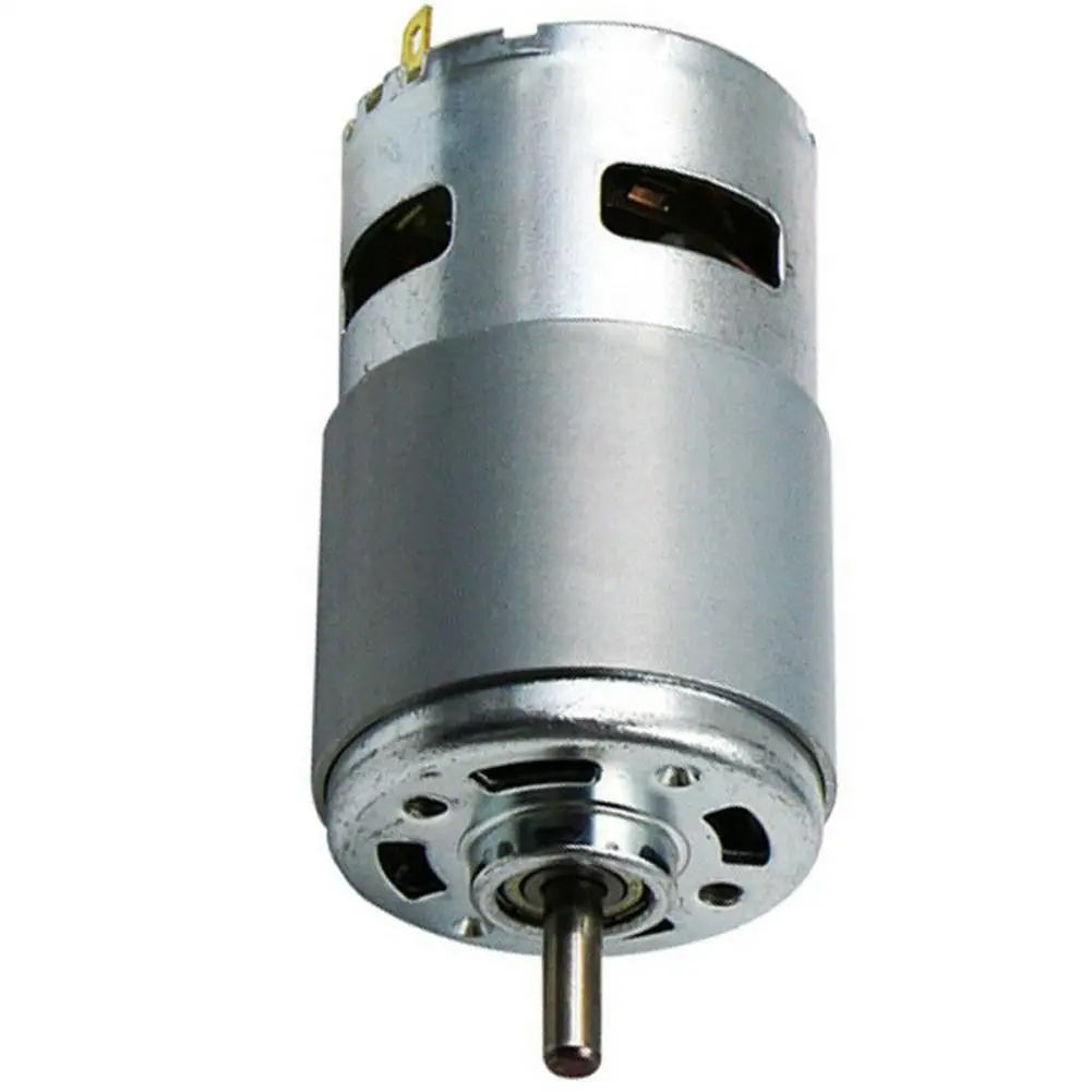 775 single ball 12 V сверхмощный Электрический двигатель вентилятора большой крутящий момент 12000/10000/6000 об/мин 5 мм вал Диаметр для небольших металлорежущие станки - Цвет: 775 single ball