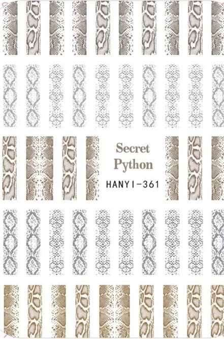 361 Newest HANYI-361 3d nail sticker Japan style nail sticker decal DIY art decoration tools - Цвет: 361