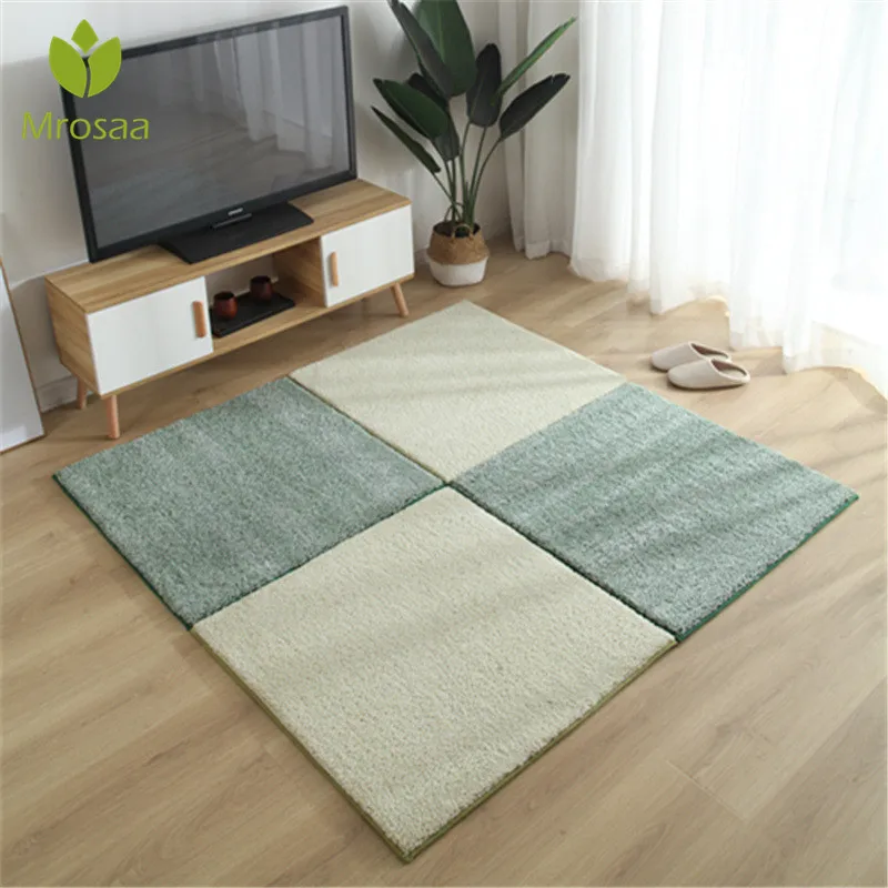 1 шт. 40/60/80/100 см Гостиная спальня Для детей Нескользящий плюш мягкий ковер в стиле пэчворк Jigsaw сращивания головки восхождение детский коврик