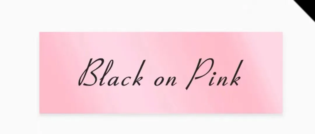 Black on Pink