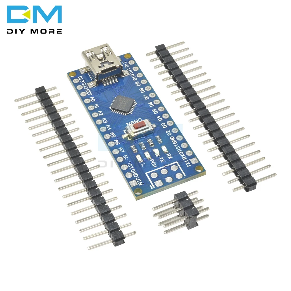 Mini USB CH340 Nano 3,0 ATmega328P плата контроллера совместима с Arduino Nano CH340 USB драйвер Nano V3.0 ATmega328