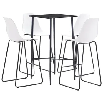 

Set of 4 Piece Bar Stools Chairs And A table Set Modern Nordic Living Room Furniture Dining Table And Chairs Set