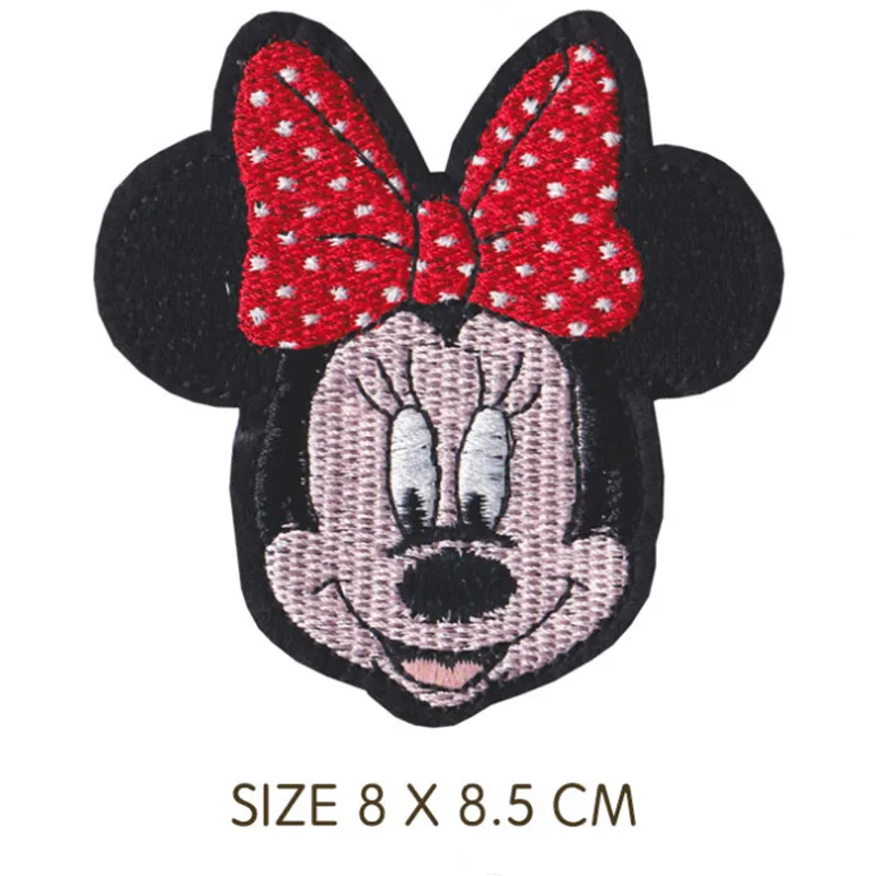 Cartoon anime high quality Mickey Minnie Mouse patch fireworks Embroidered for Iron on T-shirt  DIY Sewing clothes patch Decor