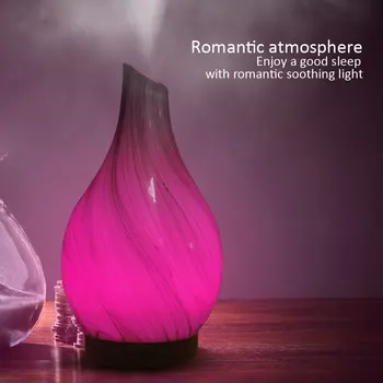 

Wooden Glass Aromatherapy Pure Essential Oils Diffuser Air Nebulizer Humidifier Air Conditioning Appliance Household Humidifier