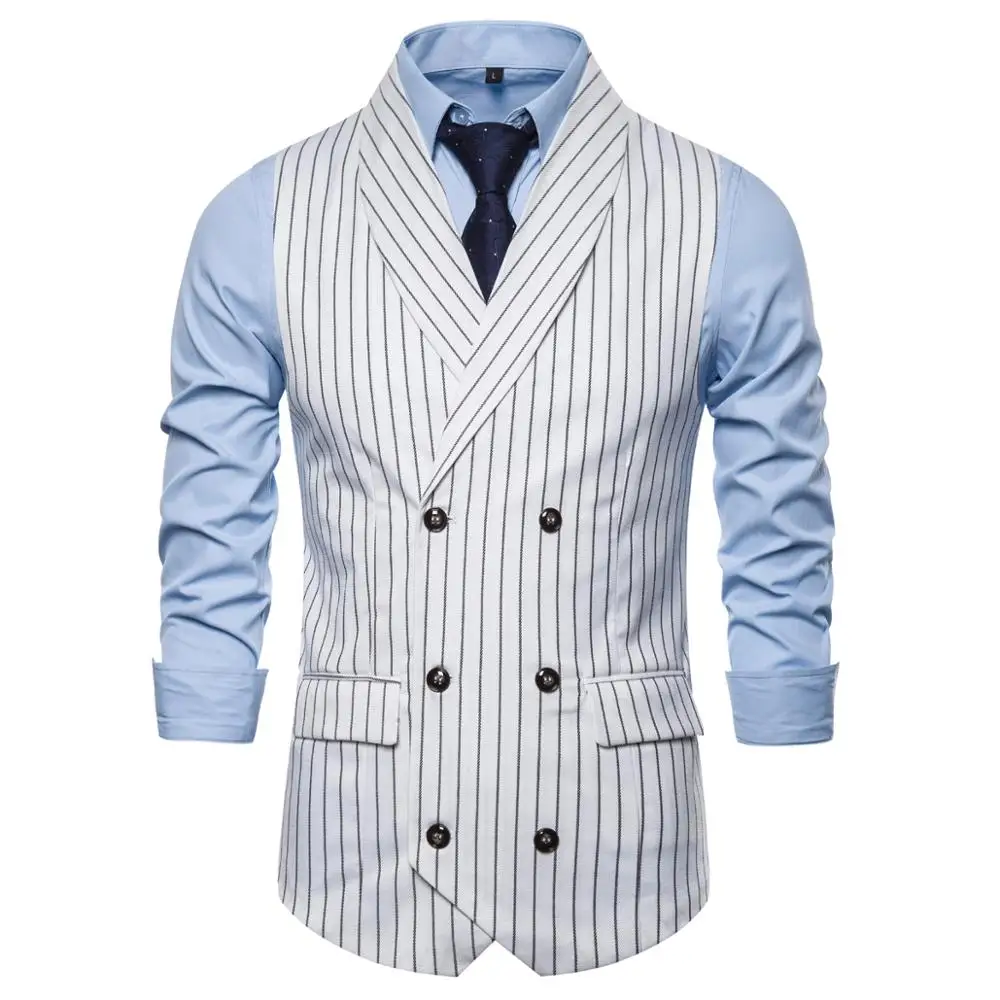 Британский стиль жилет для мужчин Slim Fit Мужские деловые костюмы жилеты Новое поступление елочка Свадебный костюм мужской жилет Homme