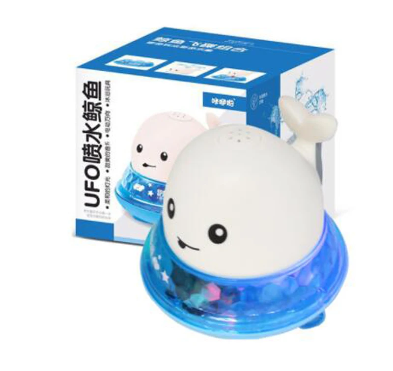 New Baby Bath Toys Spray Water Shower Swim Pool Bathing Electric Whale Bath Ball with Light Music LED Light Toys  for Kids Gift 11