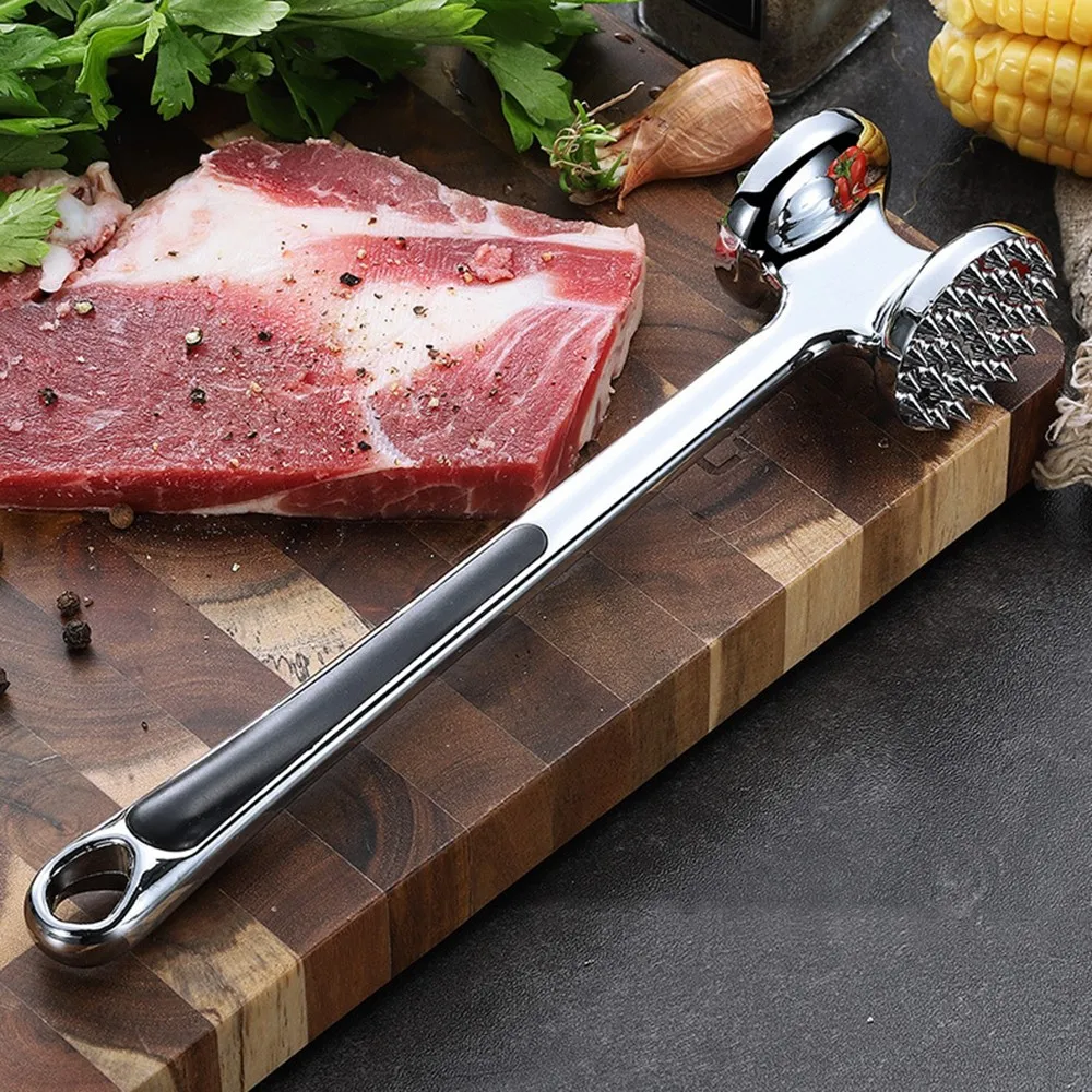 Pork Chop Steak Hammer Meat Fluffy Tender Meat Minced Meat Hammer Creative Kitchen Tools Stainless Steel Meat Hammer