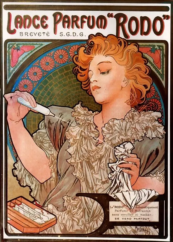 Alphonse Mucha (Alfons) Advertising perfumes oil paintings canvas art Prints Wall Art For Living Room Bedroom Decor | Дом и сад