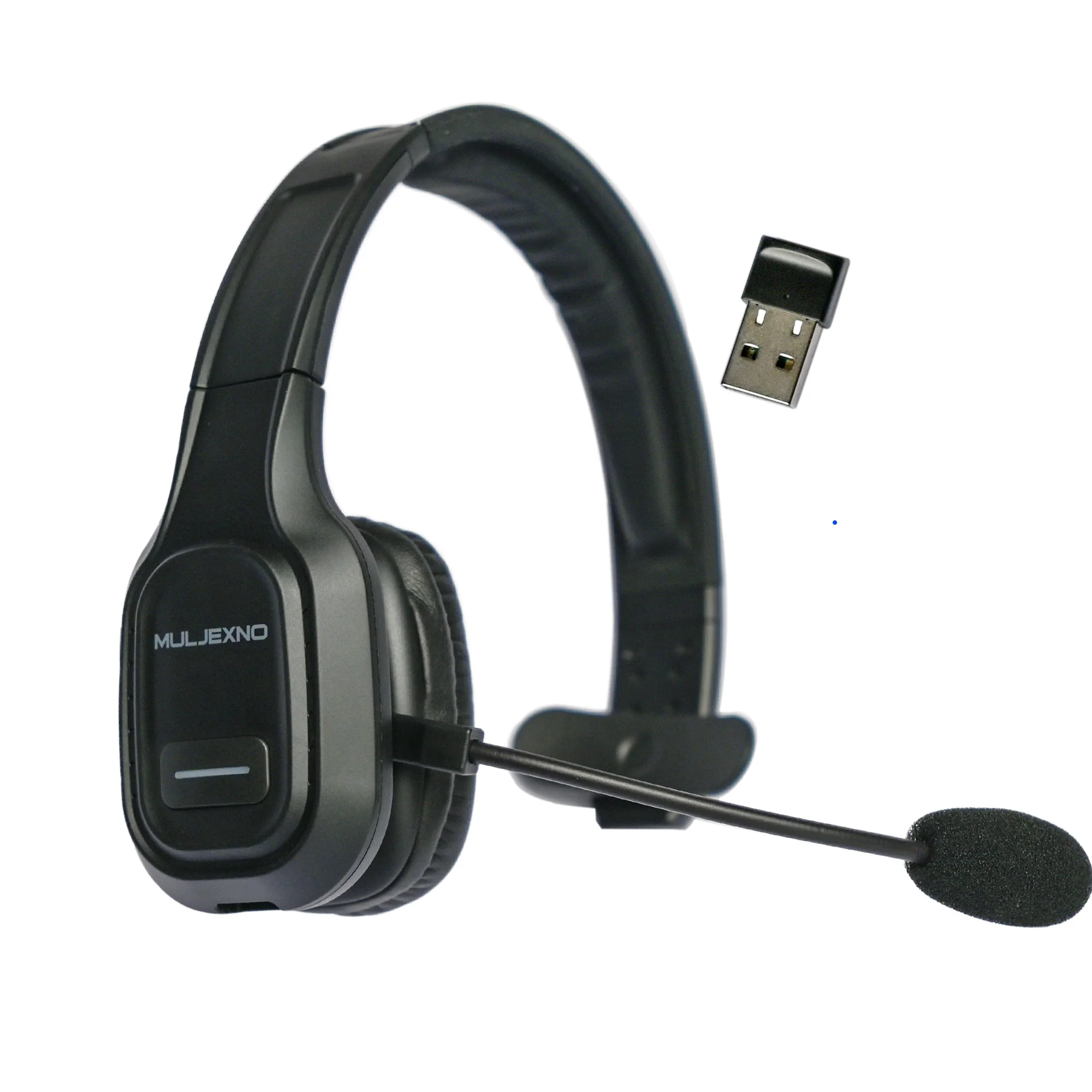 Broadcast Wireless Headset Bluetooth 5.0 Headphone with Mic Noise Cancelling HD Boom-Mounted Microphone for Call Center Gaming |
