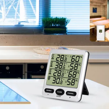 

Wireless Indoor/Outdoor Thermo-Hygrometer Temperature Humidity Meter Thermometer Display Temperature Humidity Meter