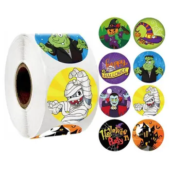 

500 Pcs / Roll Sealing Sticker Labels Halloween party gifts Stickers Baking