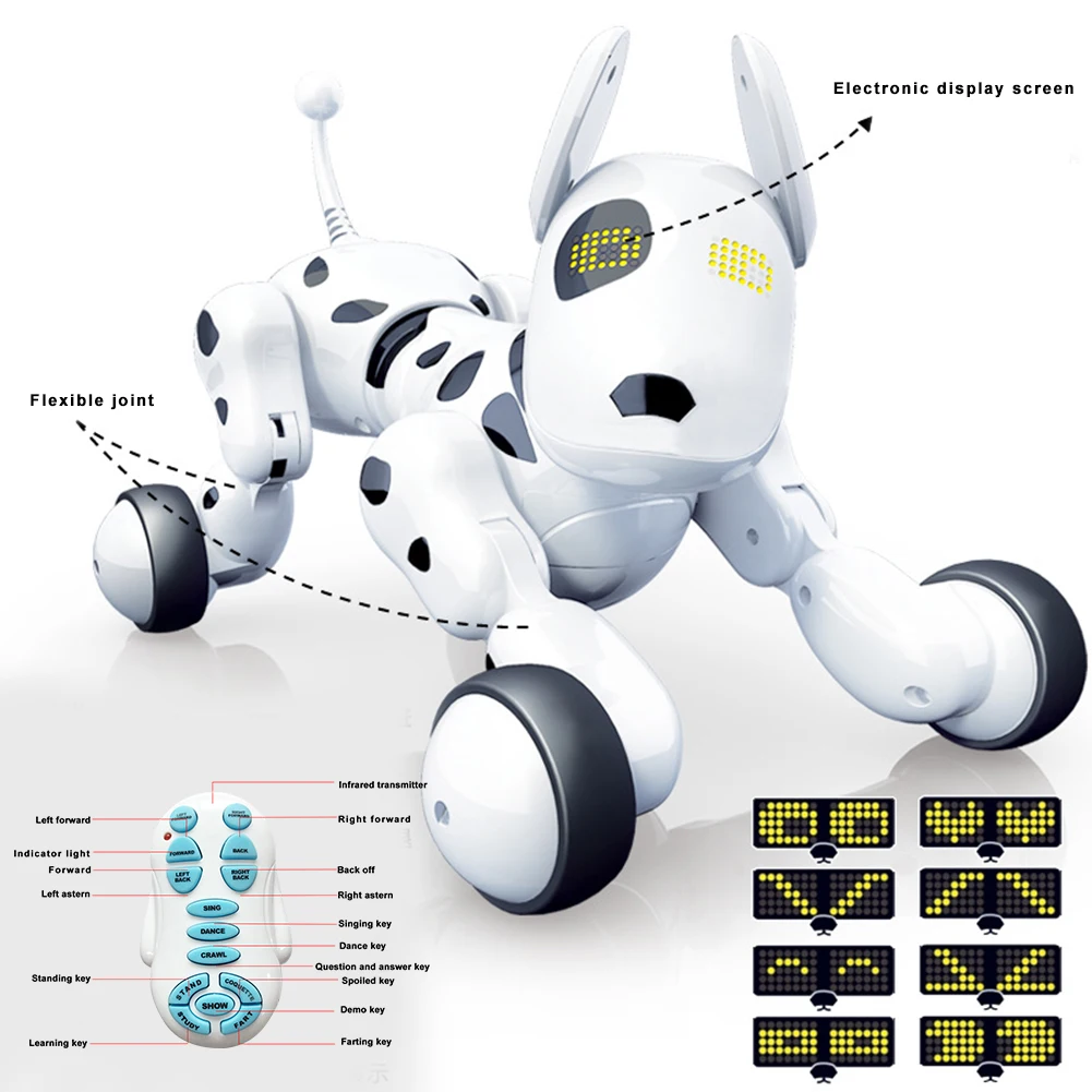 2.4G Wireless Funny Educational Robot Dog Intelligent Birthday Gift Kids Toy Remote Control Smart Dancing Electronic Pet Talking