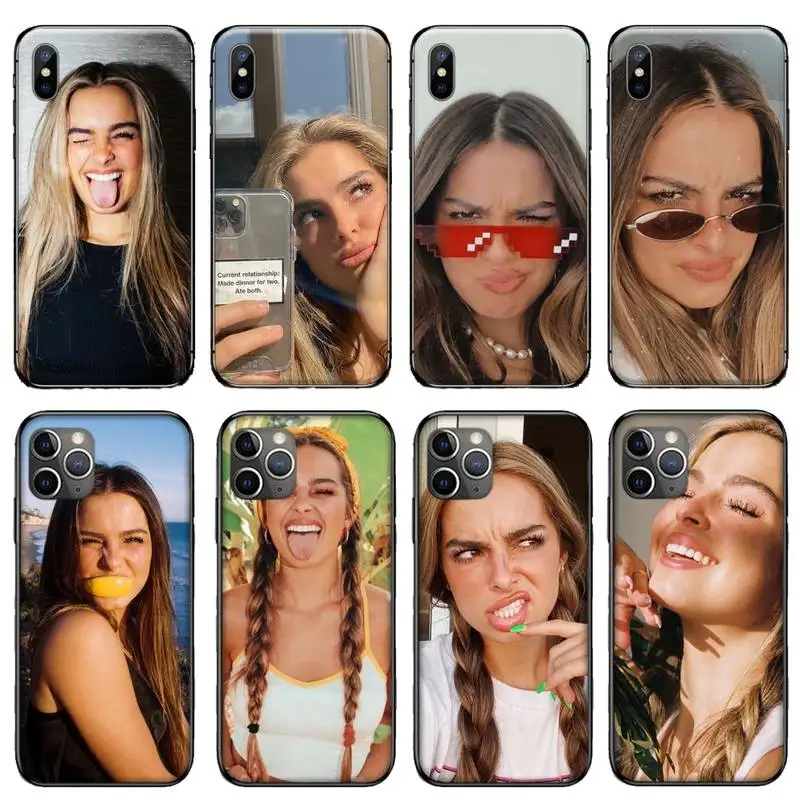 

30.American IC girl Addison Rae Phone Case for iPhone 11 12 mini pro XS MAX 8 7 6 6S Plus X 5S SE 2020 XR