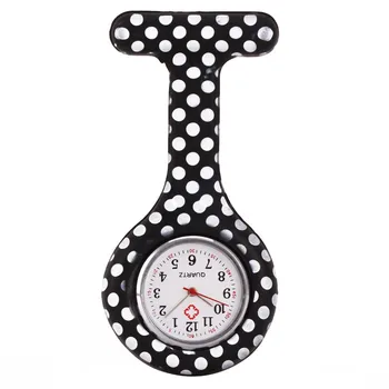 

2019 Reloj De Bolsillo Nurse Watches Printed Style Clip-on Fob Brooch Pendant Pocket Hanging Doctor Nurses Medical Quartz Watch