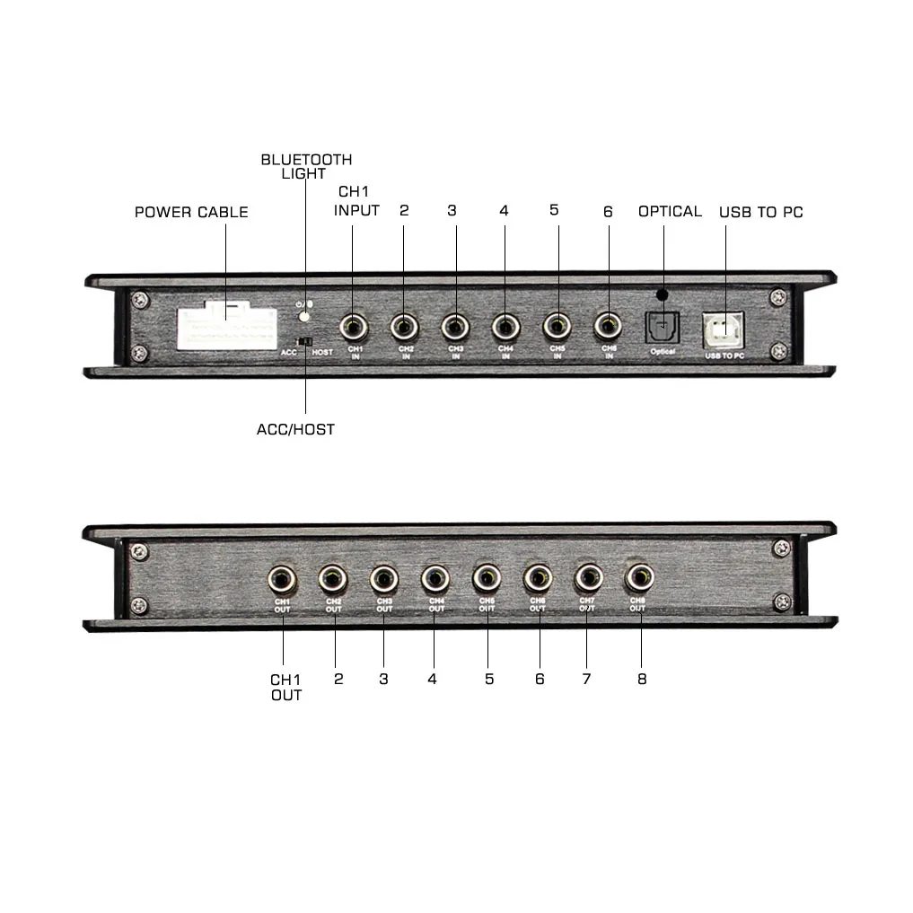 PUZU D68 чистый цифрового сигнального процессора 6CH для 8CH наш автомобиль DSP Amfiler 31-полосный Floaing-точка высокой точности настройки Системы