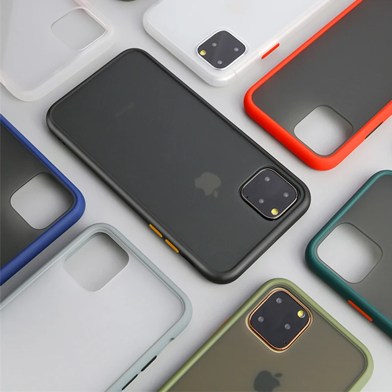 

Original Official Shockproof Transparent Silicone Phone Case For Apple For Iphone XS MAX XR X 7 8 6 S Plus 11 pro max Cover Case