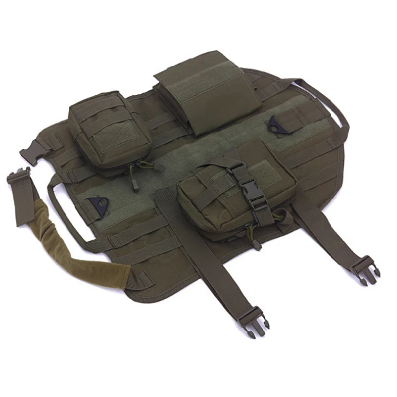 Поводок для собак Molle, Регулируемый жилет для тренировок на открытом воздухе со съемными мешками, распродажа