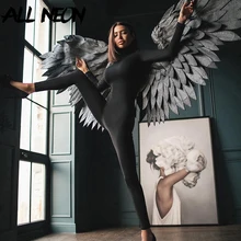 Fashion Black Jumpsuits Turtleneck Long Sleeve and Long Pants Skinny Rompers Gothic Suits Punk Combinaison Spring 2020 Jump Suit Fashion Black Jumpsuits Turtleneck Long Sleeve and Long Pants Skinny Rompers Gothic Suits Punk Combinaison Spring 2020 Jump Suit