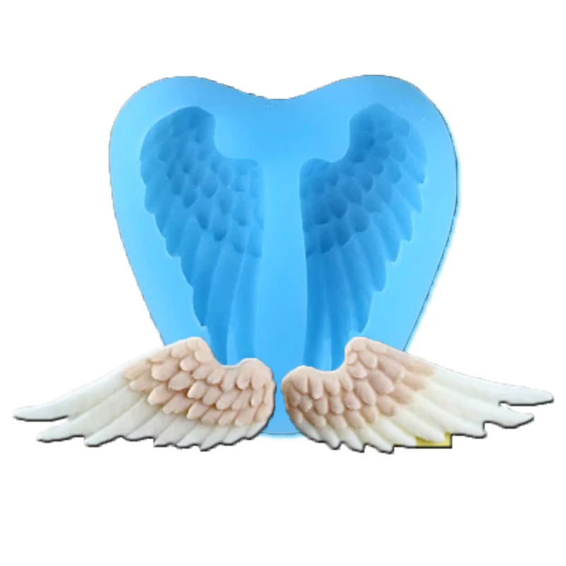 

Silicone Angel Wings Shaped Fondant Polymer Clay Mold For Fondant Baking Handmade Mould Cake Decorating Tools
