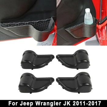 

4pcs 4Door Net Pocket Storage Box Organizer For Jeep Wrangler JK 2011 2017 Stowing Tidying Water Bottle Holder